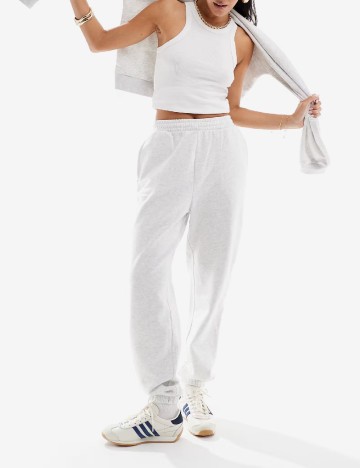 Pantaloni ASOS, gri deschis