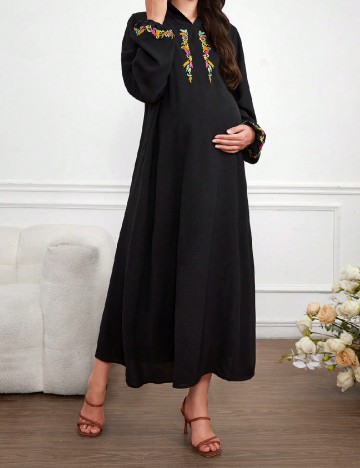 Rochie medie SHEIN Maternity, negru