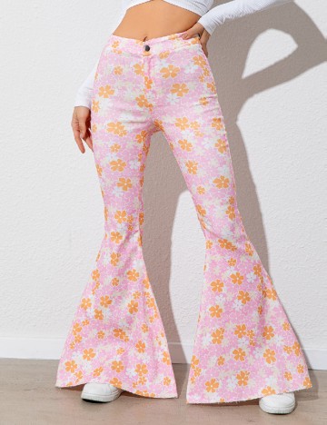 Pantaloni SHEIN, floral print