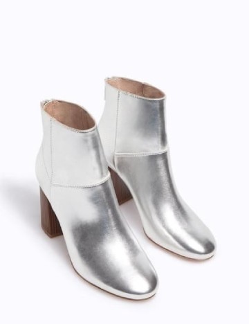 Botine Stradivarius, argintiu