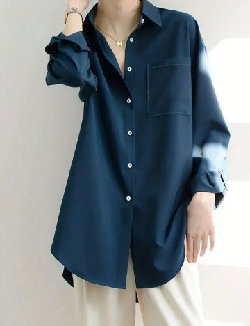 Camasa SHEIN, albastru