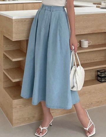 Fusta SHEIN, albastru