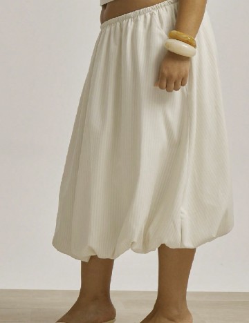 Fusta SHEIN CURVE, ecru