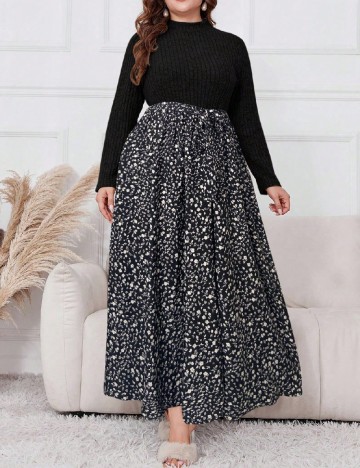 Rochie lunga SHEIN CURVE, negru