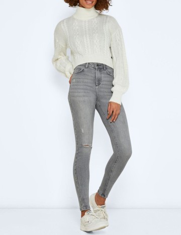 Blugi Noisy May, gri, W24/L30