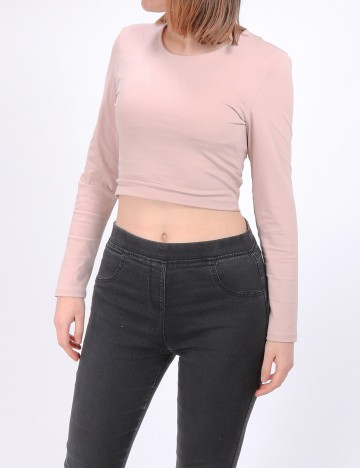 Bluza Reserved, roz pudra, M