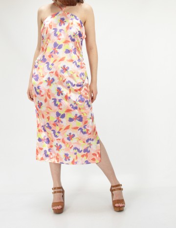 Rochie medie Vila, mix culori, 40