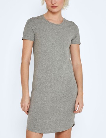Rochie scurta Noisy May, gri, S