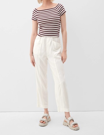 Pantaloni Q/S, ecru, 32