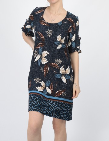 Rochie scurta Chiara Forthi, bleumarin, S