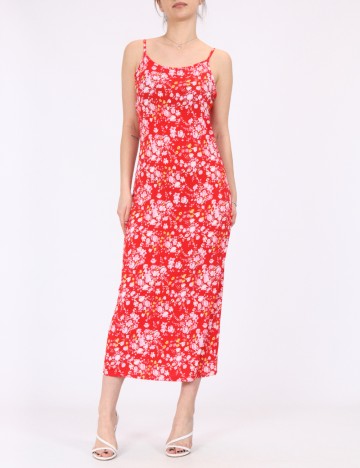 Rochie lunga Vila, rosu, M