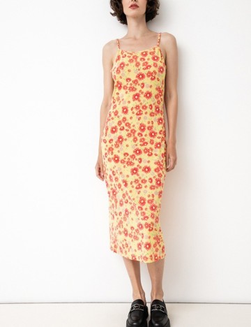 Rochie medie Vila, floral, M