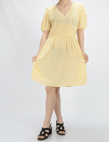 Rochie scurta Vila, galben