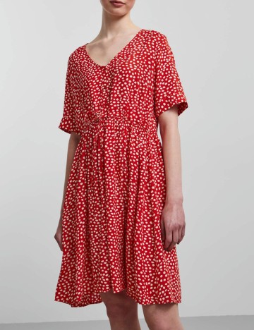 Rochie Scurta Pieces, rosu, XS
