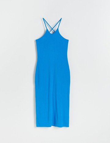 Rochie medie Reserved, albastru, L