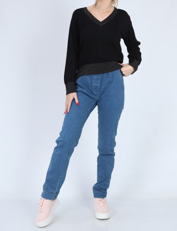 Pantaloni b.young, albastru, S