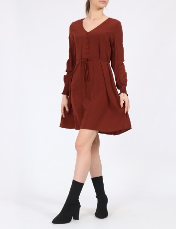 Rochie scurta Vero Moda, maro