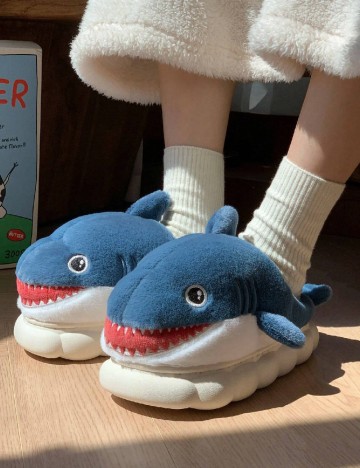 Papuci de Casa SHEIN, albastru