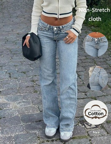 Blugi SHEIN, albastru deschis