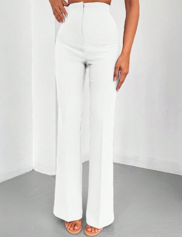 Pantaloni SHEIN, alb