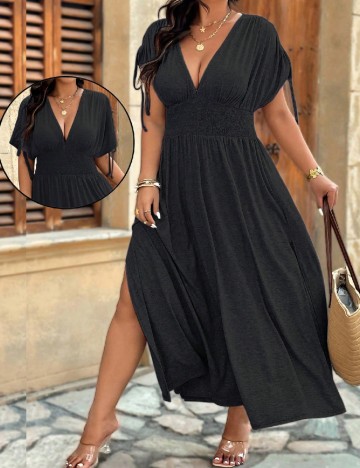 Rochie lunga SHEIN CURVE, negru