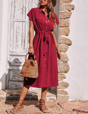 Rochie medie SHEIN, rosu