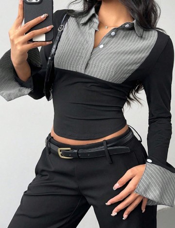 Bluza SHEIN CURVE, negru