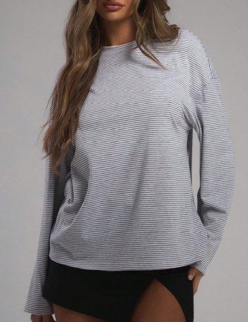 Bluza Musera, alb/gri