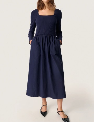 Rochie medie Soaked In Luxury, bleumarin