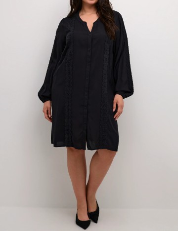 Rochie scurta Kaffe Curve, negru