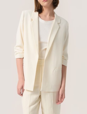 Blazer Soaked In Luxury, ecru