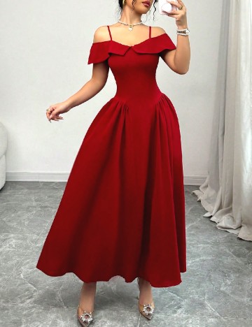 Rochie lunga SHEIN, rosu