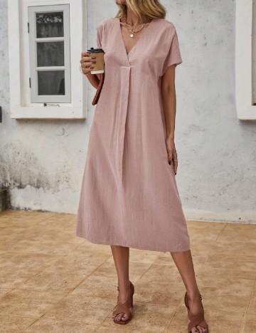 Rochie medie Emery Rose, piersica