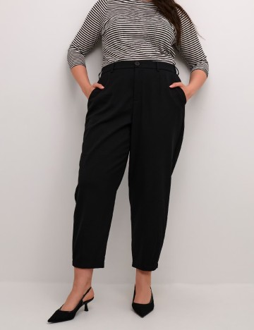 Pantaloni Kaffe Curve, negru