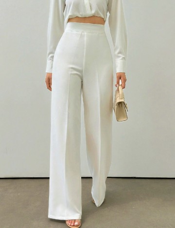 Pantaloni SHEIN, ecru