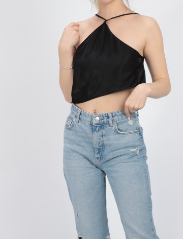 Top Bershka, negru, S