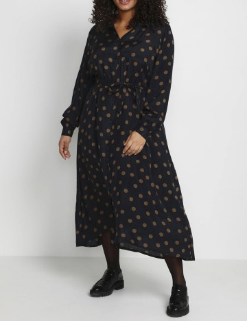 Rochie medie Kaffe curve, negru, 54