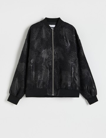 Geaca Reserved, negru, S