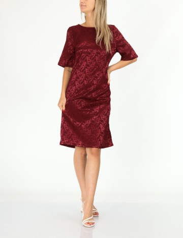 Rochie medie Bon a Parte, visiniu