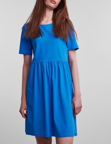 Rochie scurta Pieces, albastru