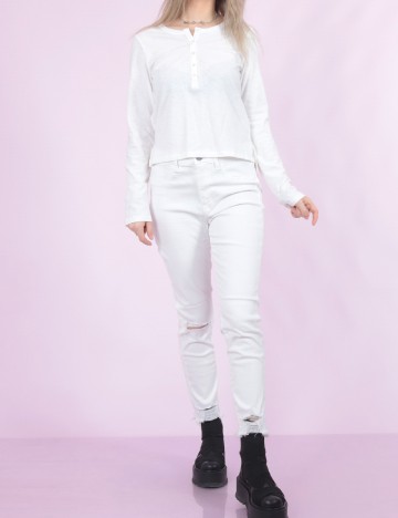 Blugi American Eagle, alb