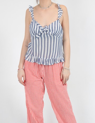 Top American Eagle, alb/albastru