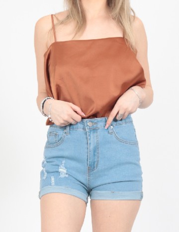 Pantaloni scurti SHEIN, albastru