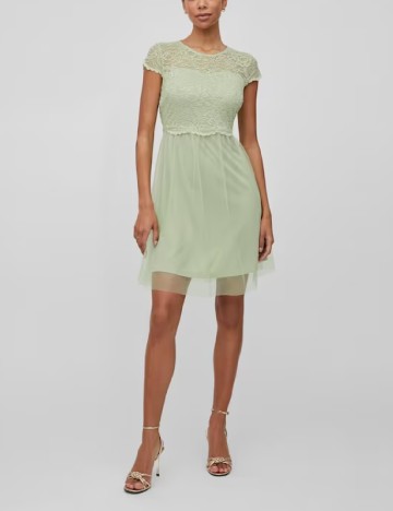 Rochie scurta Vila, verde