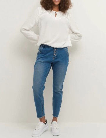 Blugi Cream, albastru