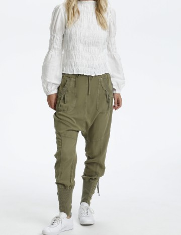 Pantaloni Cream, verde