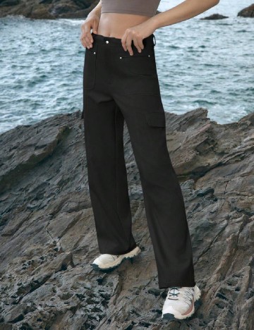 Pantaloni SHEIN, negru