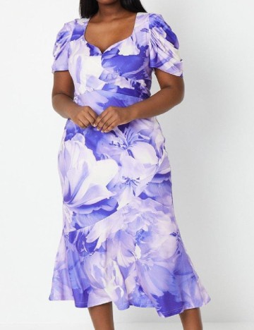 Rochie medie Coast Plus Size, mov