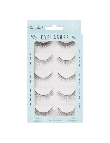 Gene false 5 perechi Bonjolie, negru