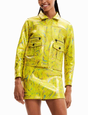 Jacheta Desigual, galben